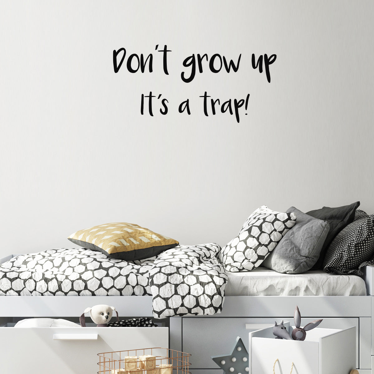 Väggord Don´t grow up - flera färger