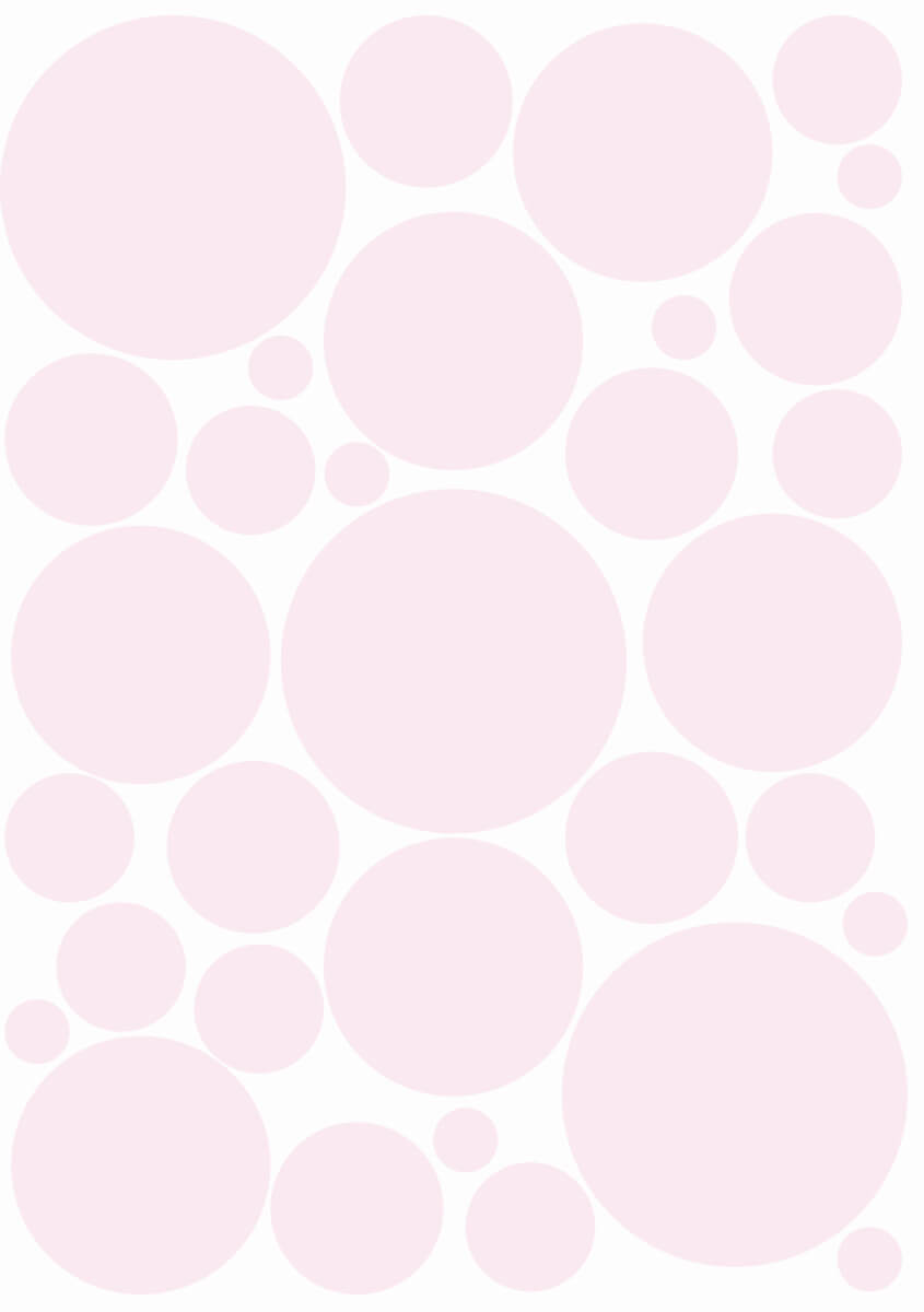 Väggdekor prickar ljusrosa - olika storlekar - Dekortorget