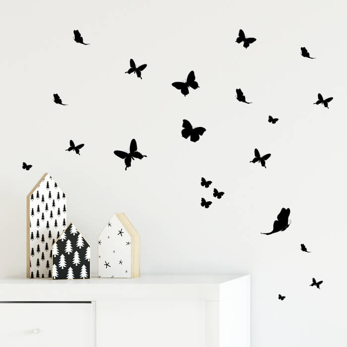 Väggdekor fjärilar - Dekortorget