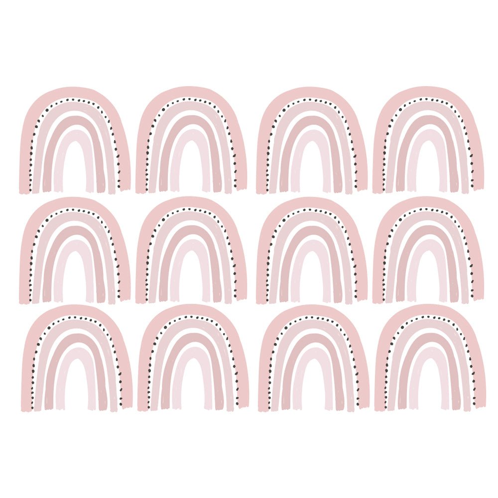 Väggdekor regnbågar rosa - Dekortorget