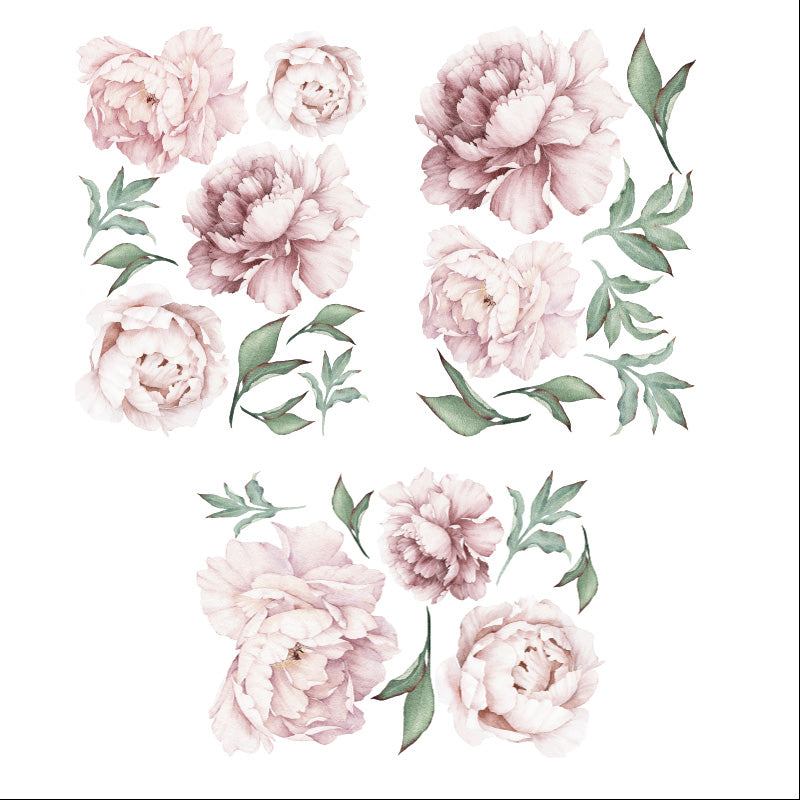 Väggdekor Pioner rosa