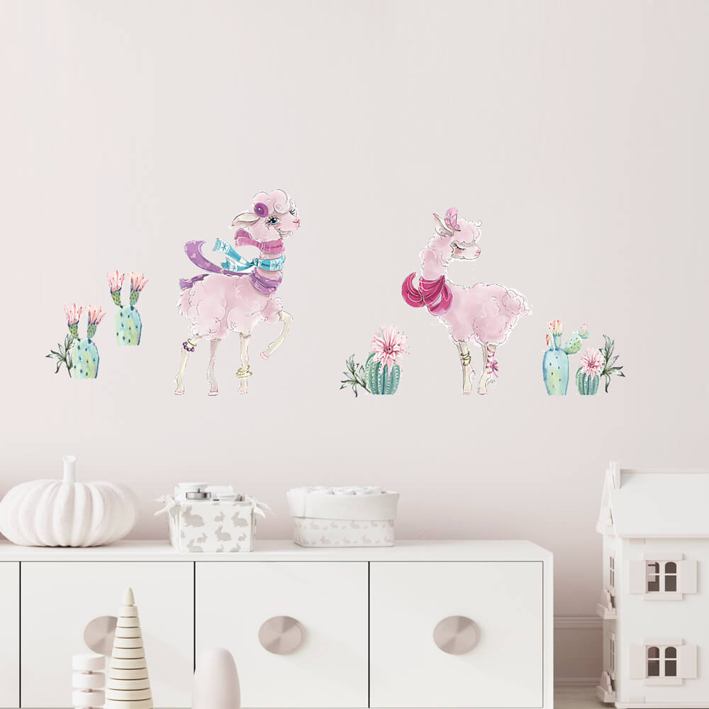 Väggdekor lama - Dekortorget