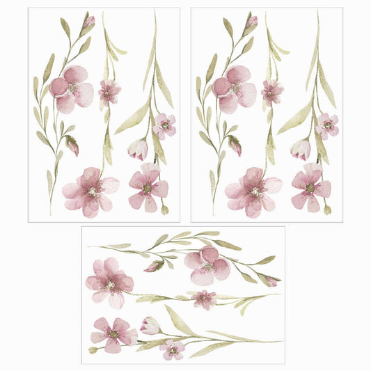 Väggdekor blommor på stjälk - Dekortorget