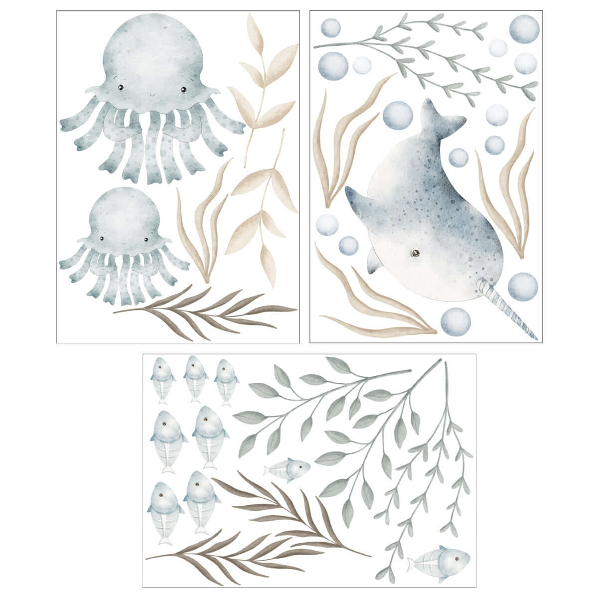 Väggdekor Sea life - Dekortorget