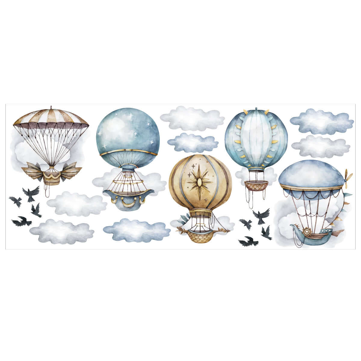 Väggdekor XL Luftballonger - Dekortorget