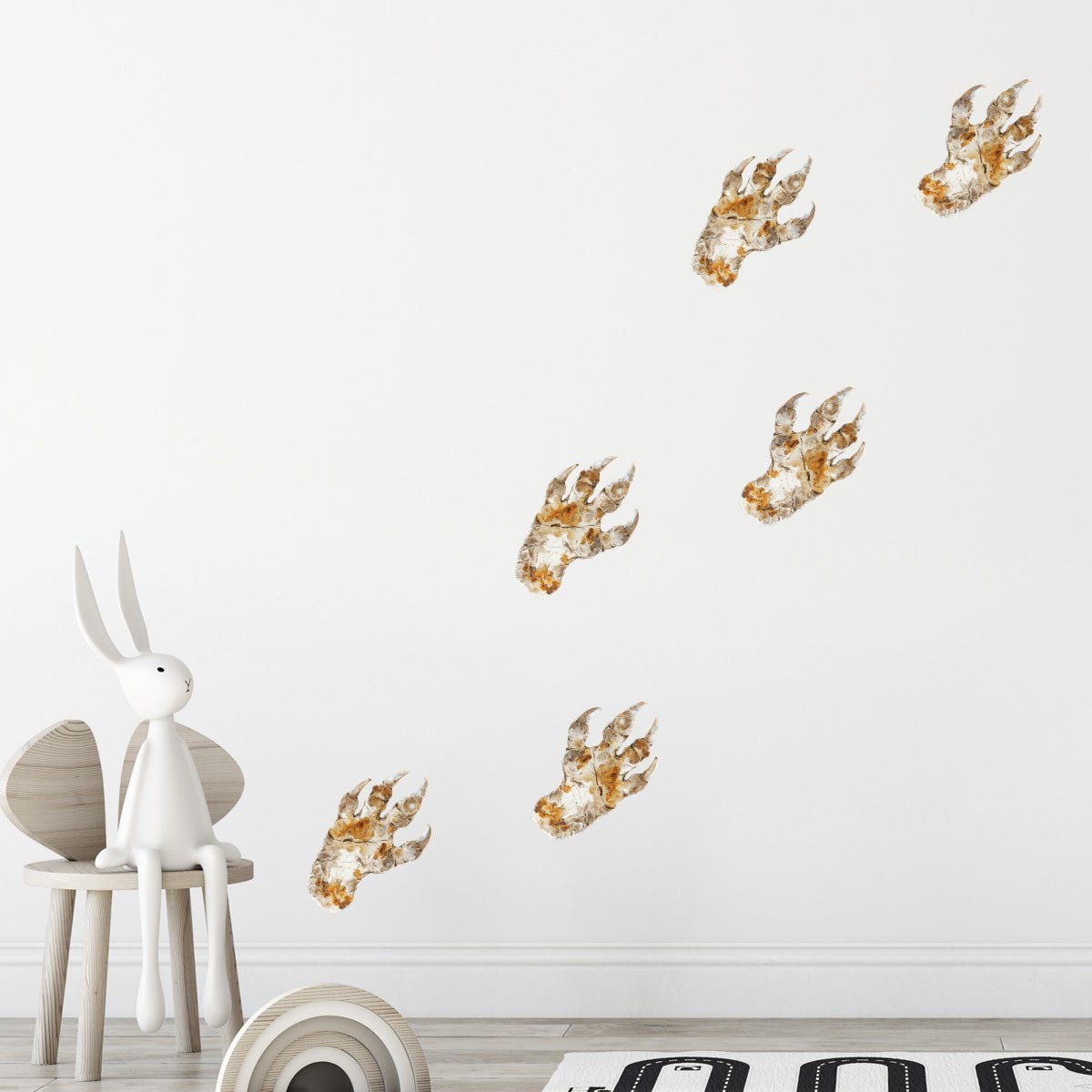 Väggdekor T - Rex Fotspår - Dekortorget