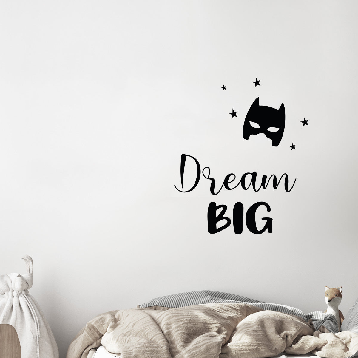 Väggord dream big superhjälte