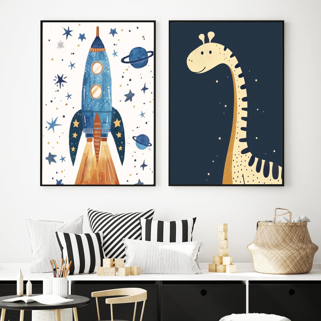 Poster Space Dino - Dekortorget