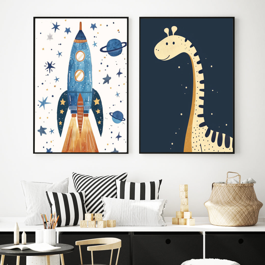 Poster Space Dino
