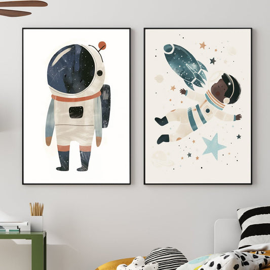 Poster space man - Dekortorget