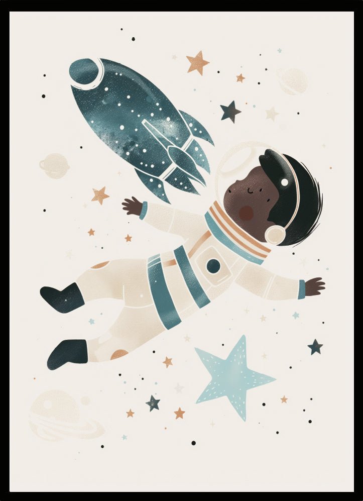 Poster space boy - Dekortorget