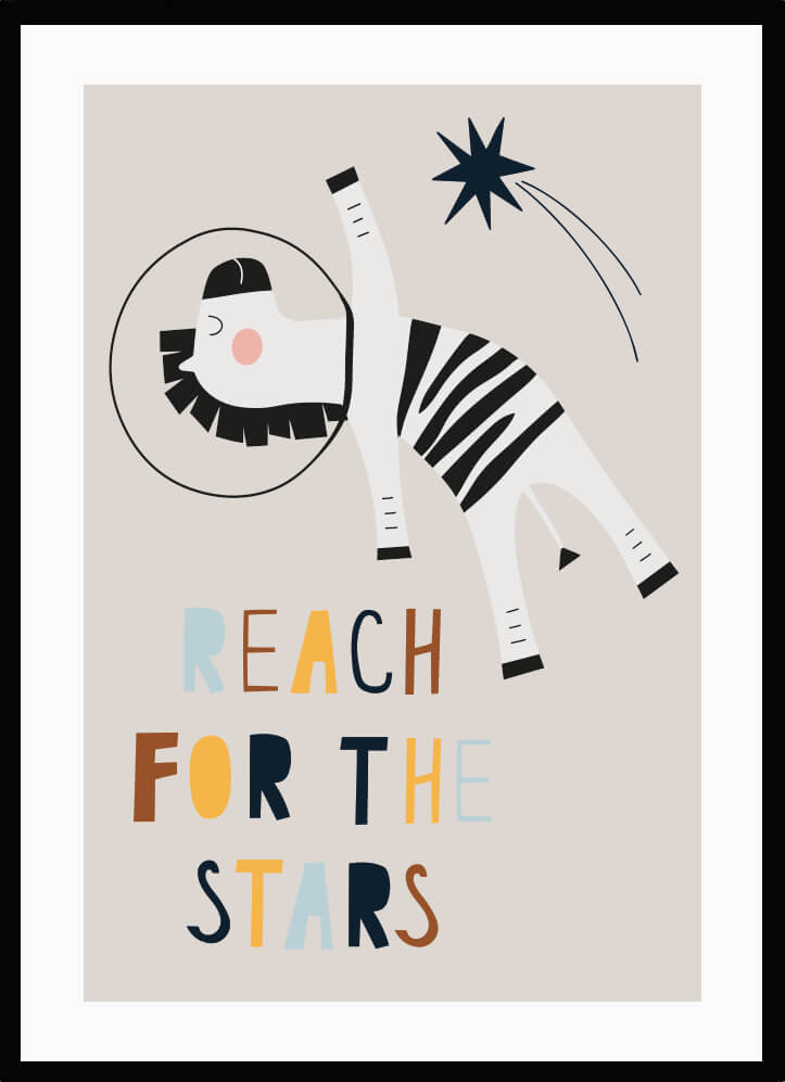 Poster Zebra 1 - Dekortorget