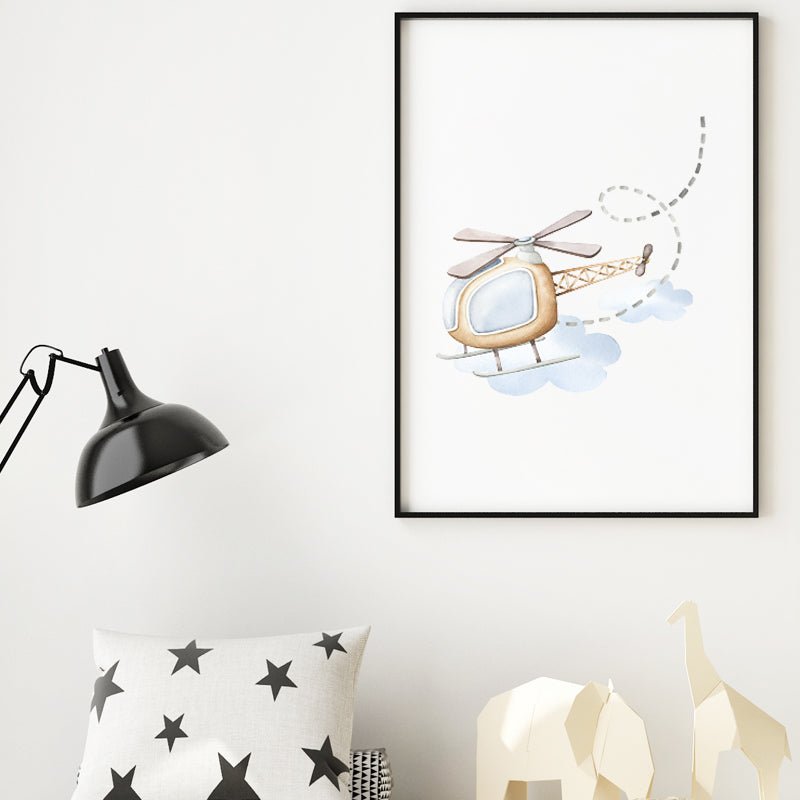 Poster helikopter - Dekortorget