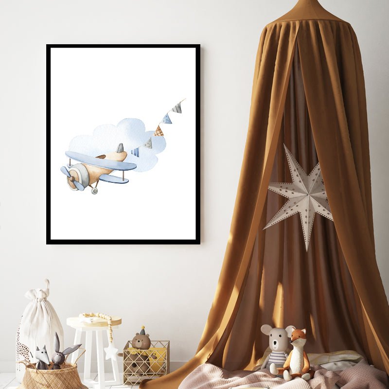 Poster Flygplan - Dekortorget