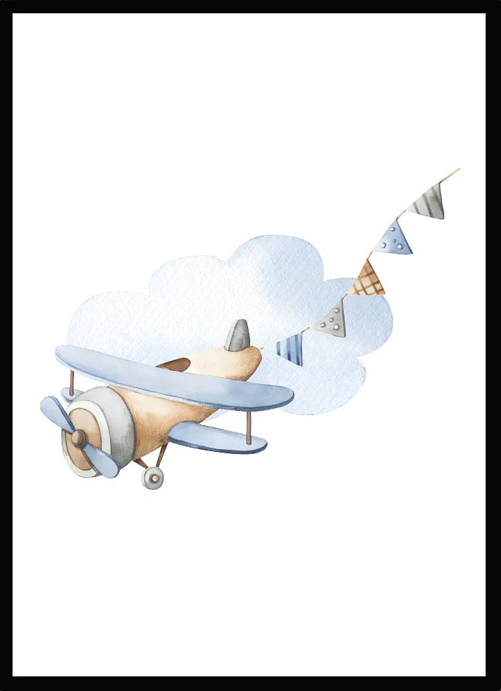 Poster Flygplan - Dekortorget