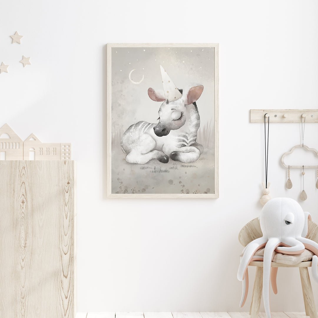 Poster sleeping zebra - Dekortorget