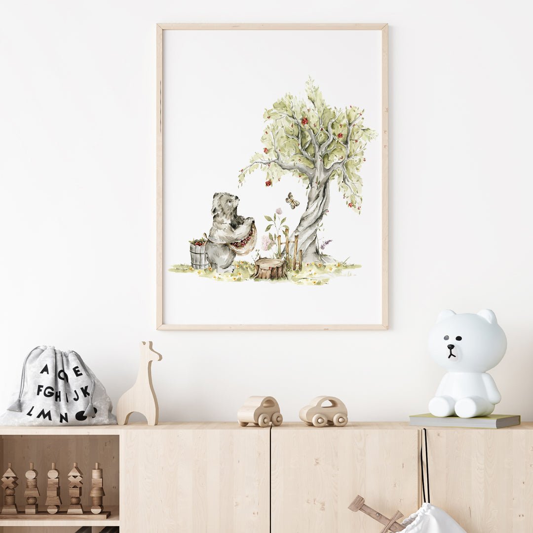 Poster Björn & Träd - Dekortorget