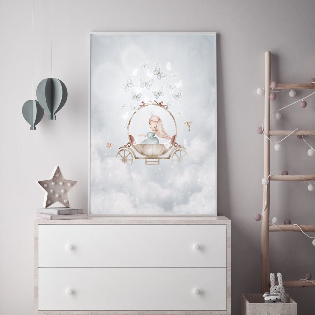 Poster Prinsessa i vagn - Dekortorget