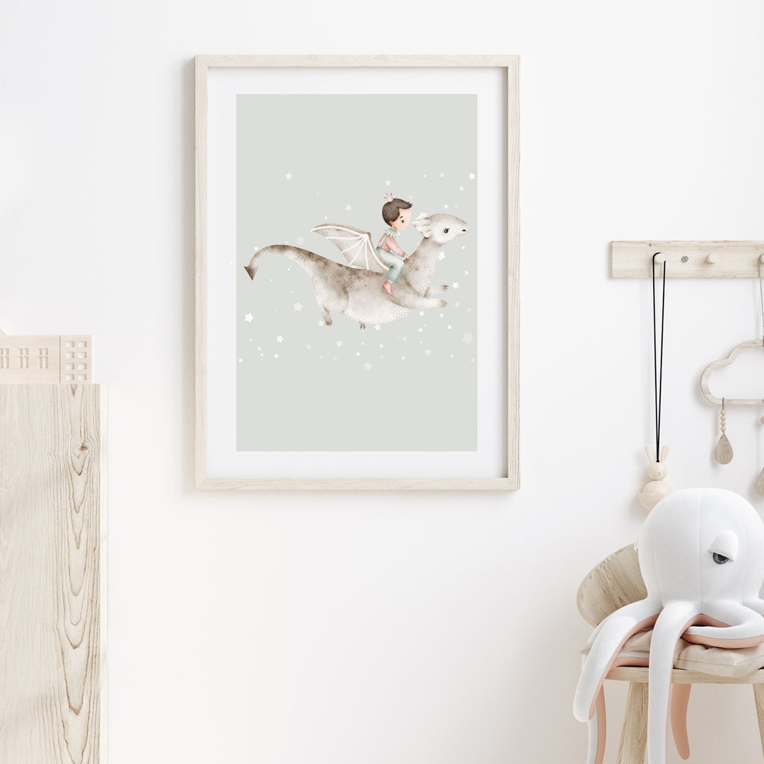 Poster Riddare & drake - Dekortorget