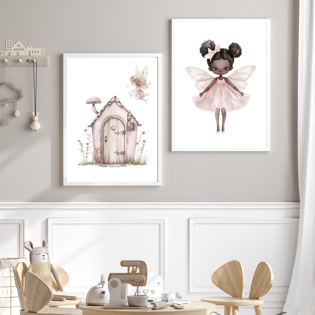 Poster Fairy & house - Dekortorget