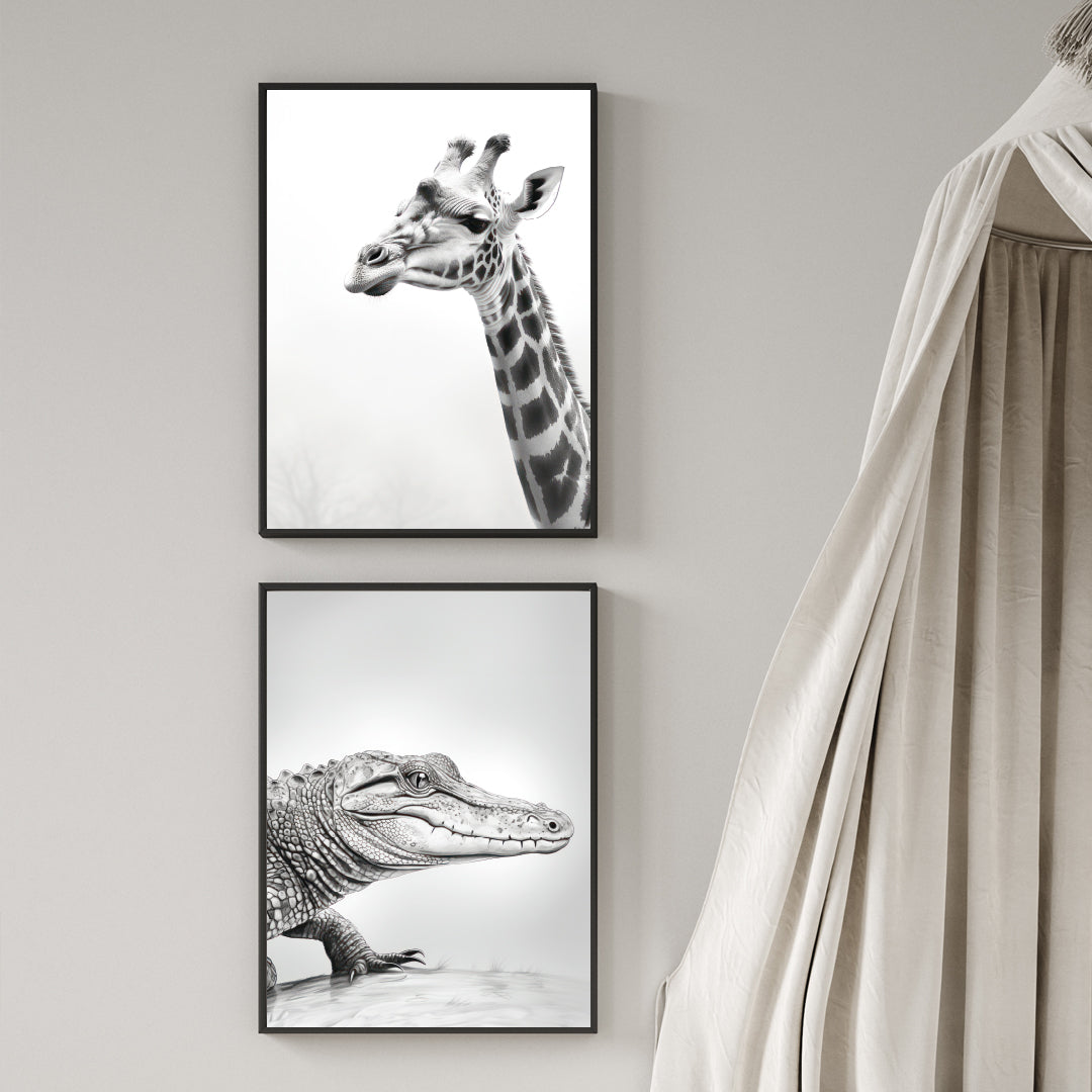 Poster Aligator B&W