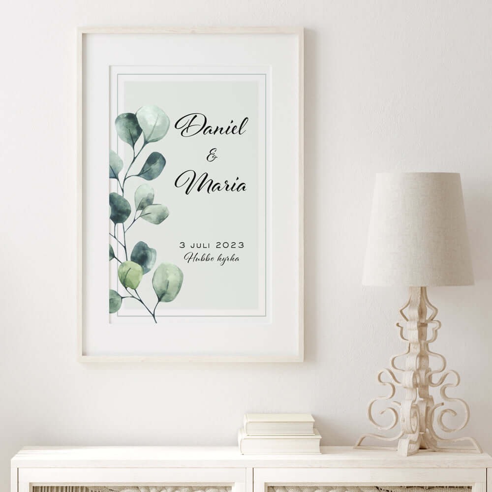 Bröllopstavla Eukalyptus - Dekortorget