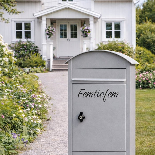 Text till brevlåda - husnummer i text - Dekortorget