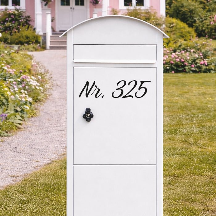Text till brevlåda - siffror - Dekortorget