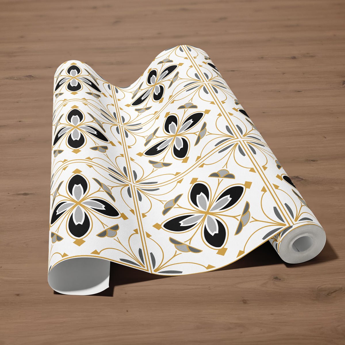 Dekorfolie marockansk svart/guld - Dekortorget