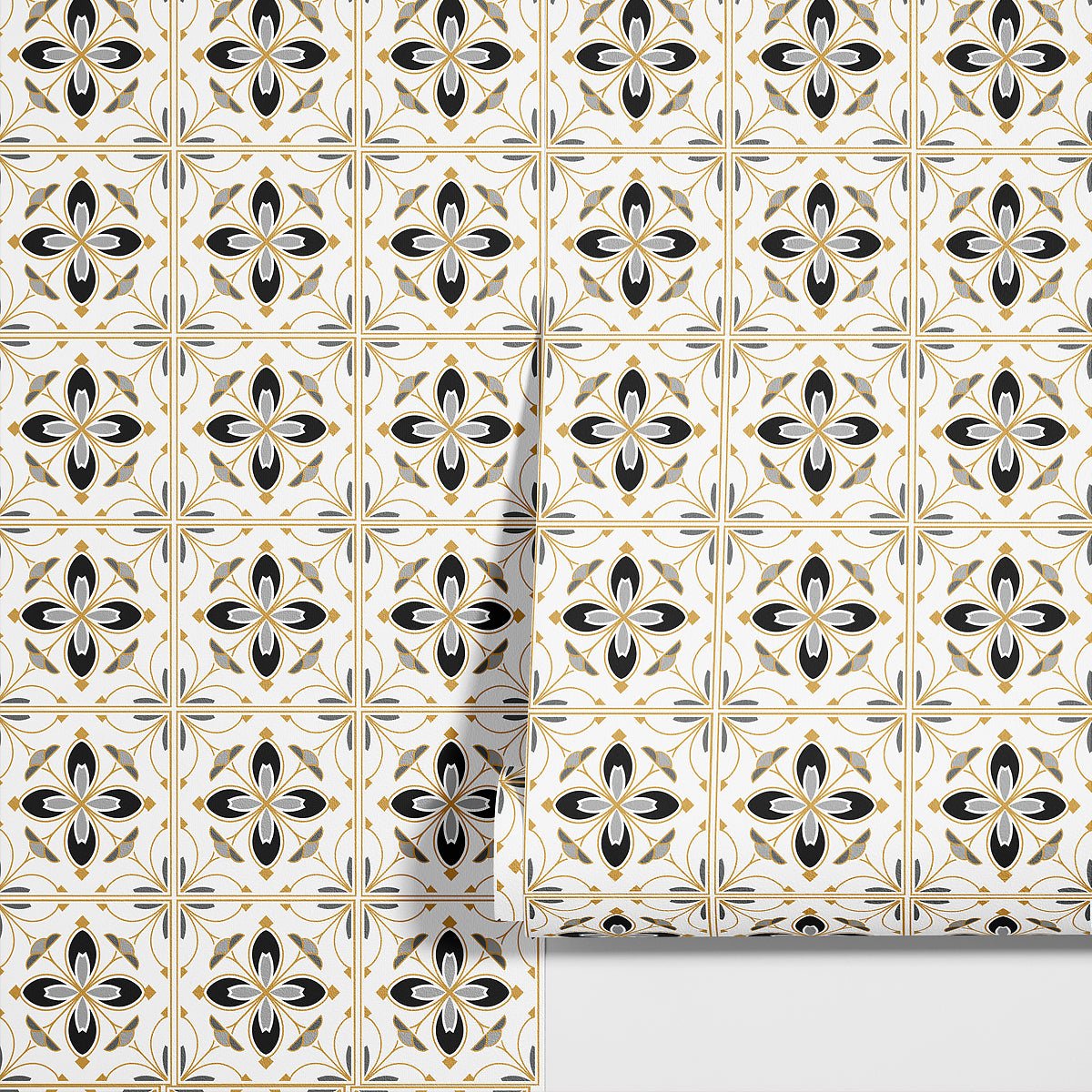 Dekorfolie marockansk svart/guld - Dekortorget