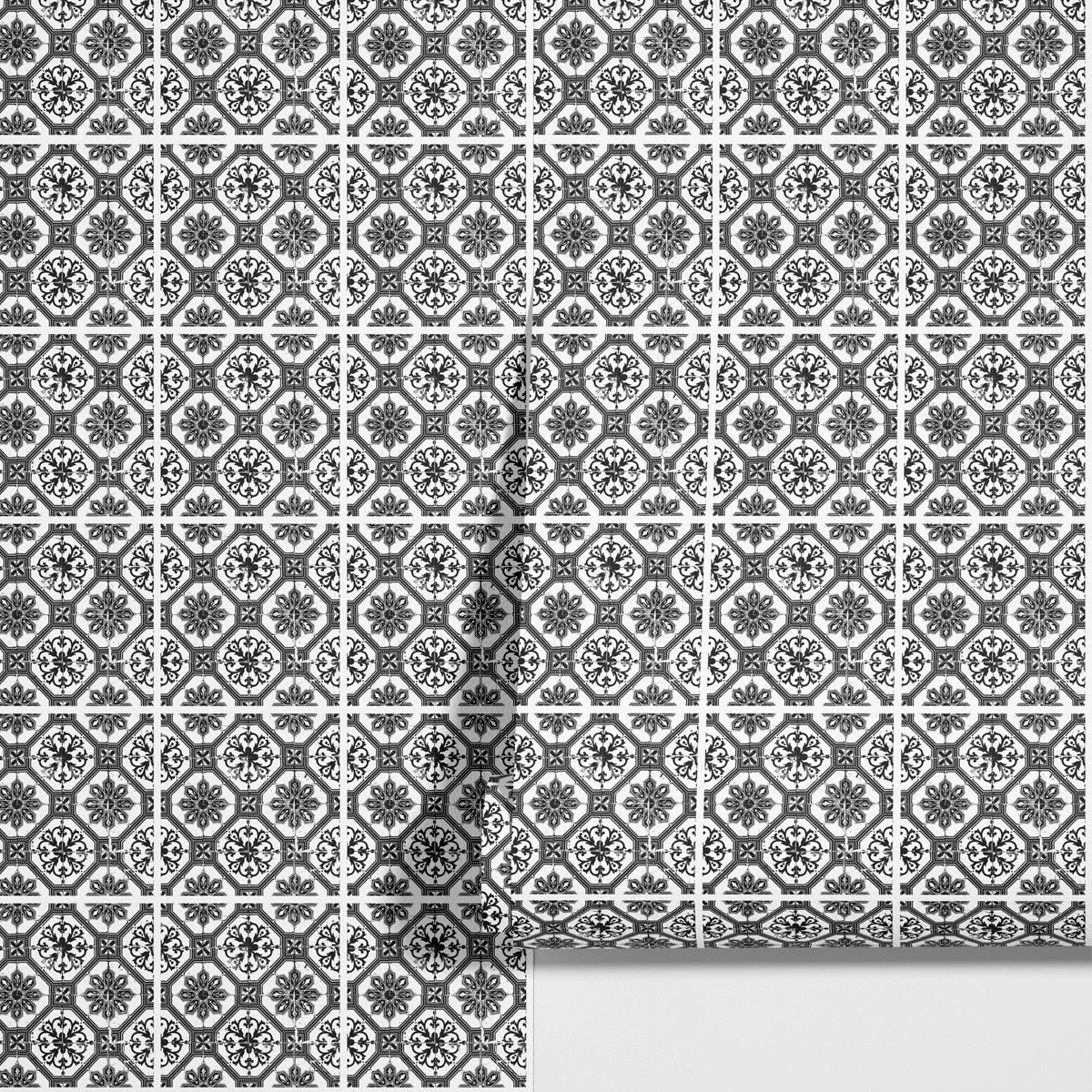 Dekorfolie marockansk vintage svart - Dekortorget