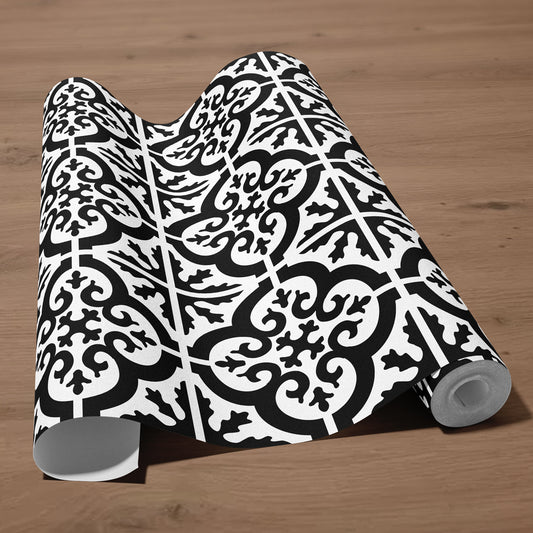 Dekorfolie marockansk svart - Dekortorget