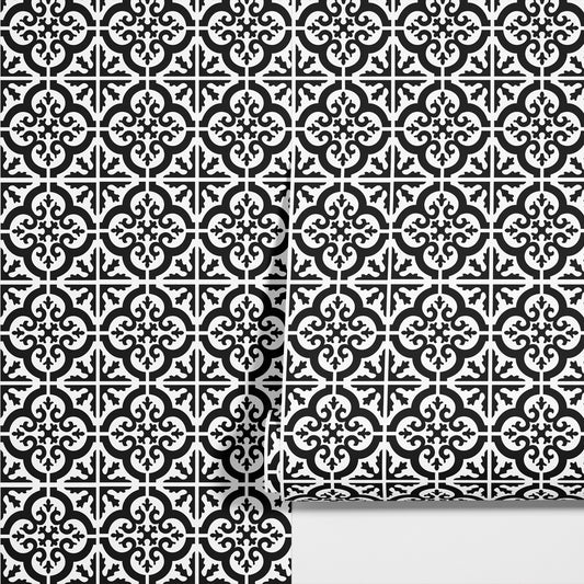 Dekorfolie marockansk svart - Dekortorget