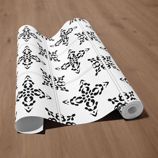 Dekorfolie kakelmönster svartvitt klassiskt - Dekortorget