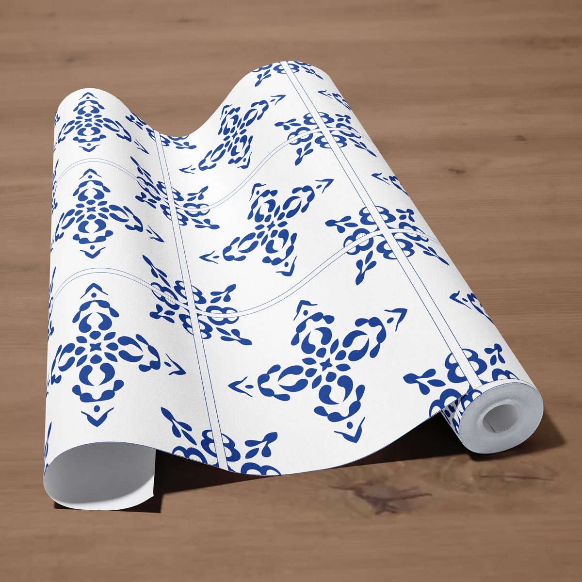 Dekorfolie kakelmönster blå klassiskt - Dekortorget