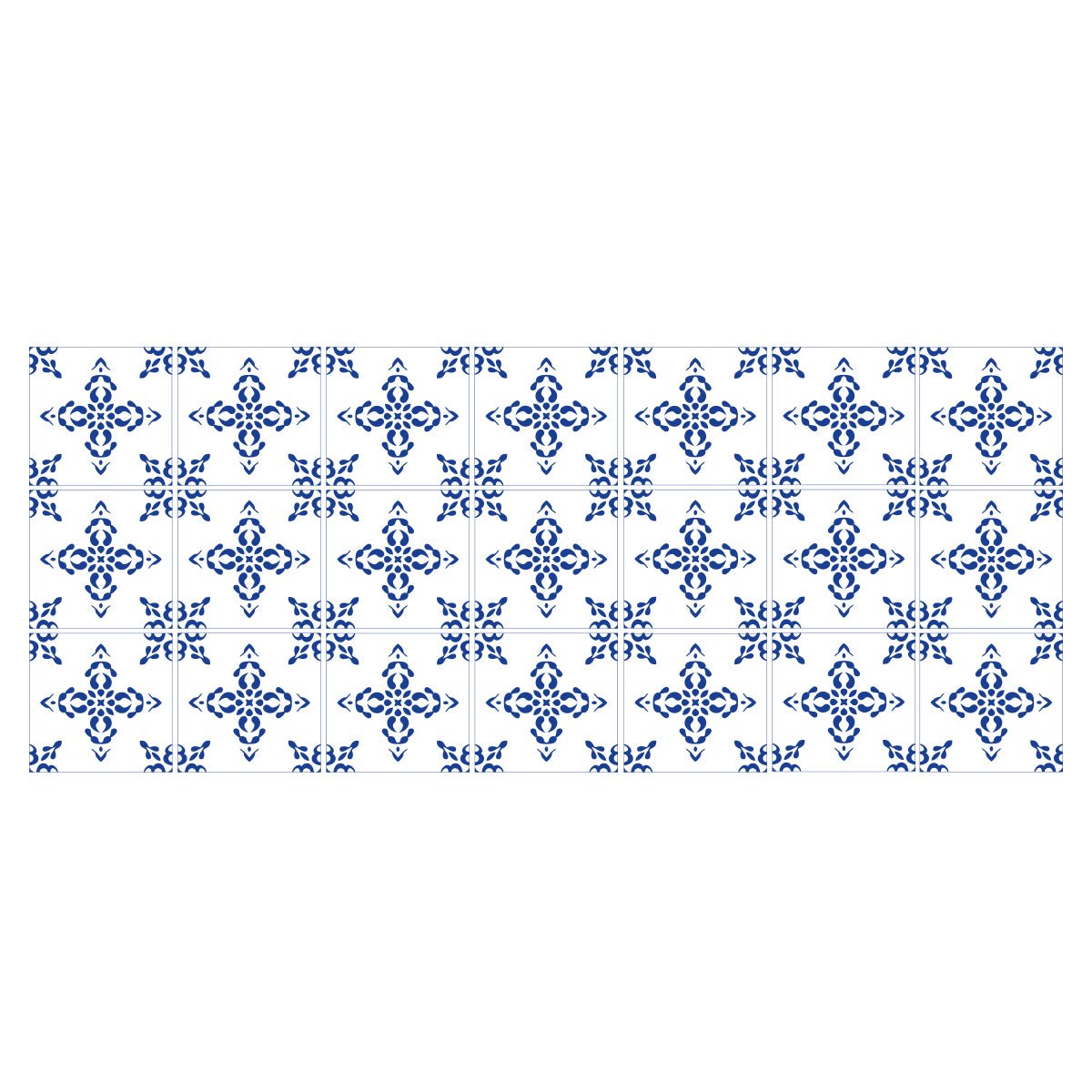 Dekorfolie kakelmönster blå klassiskt - Dekortorget