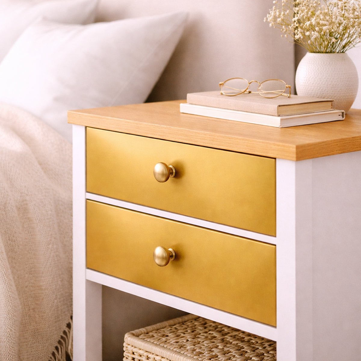 Dekorfolie enfärgad guld - Dekortorget