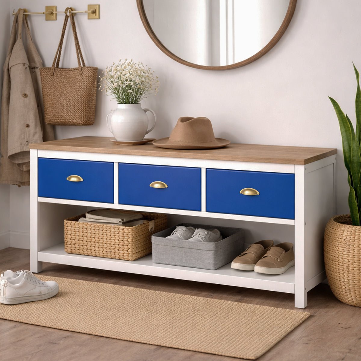 Dekorfolie enfärgad blå - Dekortorget