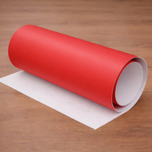 Dekorfolie enfärgad röd - Dekortorget