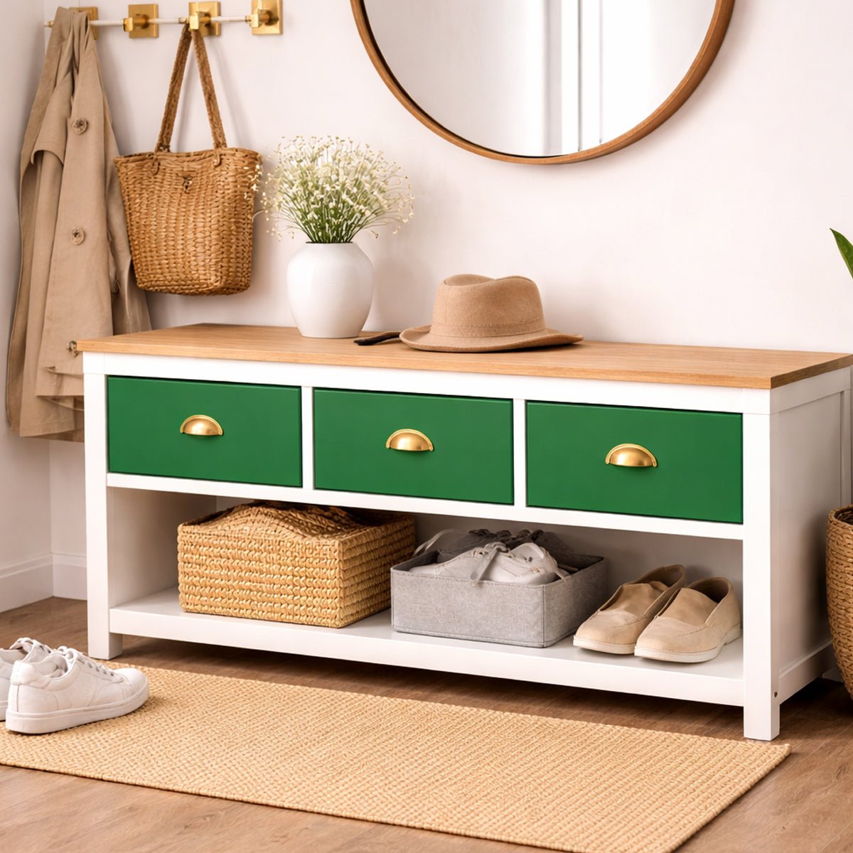 Dekorfolie enfärgad grön - Dekortorget