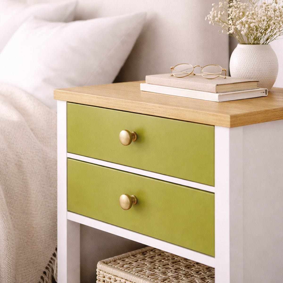 Dekorfolie enfärgad olivgrön - Dekortorget