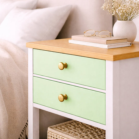 Dekorfolie enfärgad ljusgrön - Dekortorget