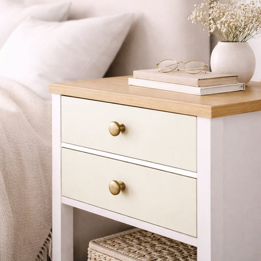 Dekorfolie enfärgad creamvit - Dekortorget