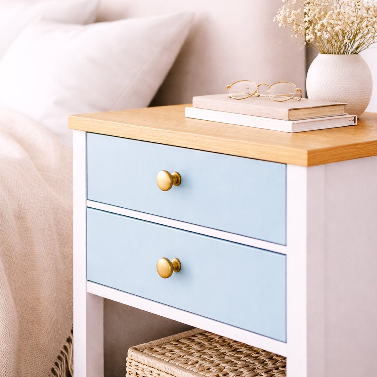 Dekorfolie enfärgad ljusblå - Dekortorget