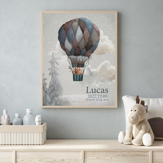 Namntavla Air balloon - Dekortorget