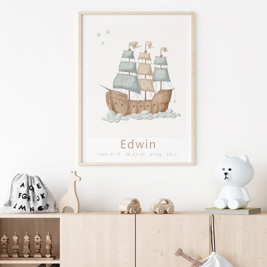 Namntavla Ship - Dekortorget