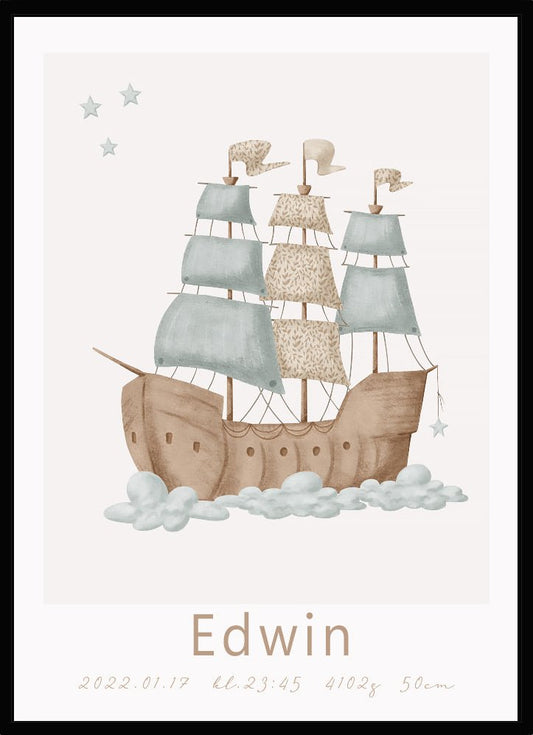 Namntavla Ship - Dekortorget
