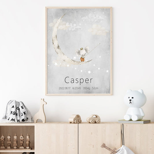 Namntavla Mus och måne - Dekortorget