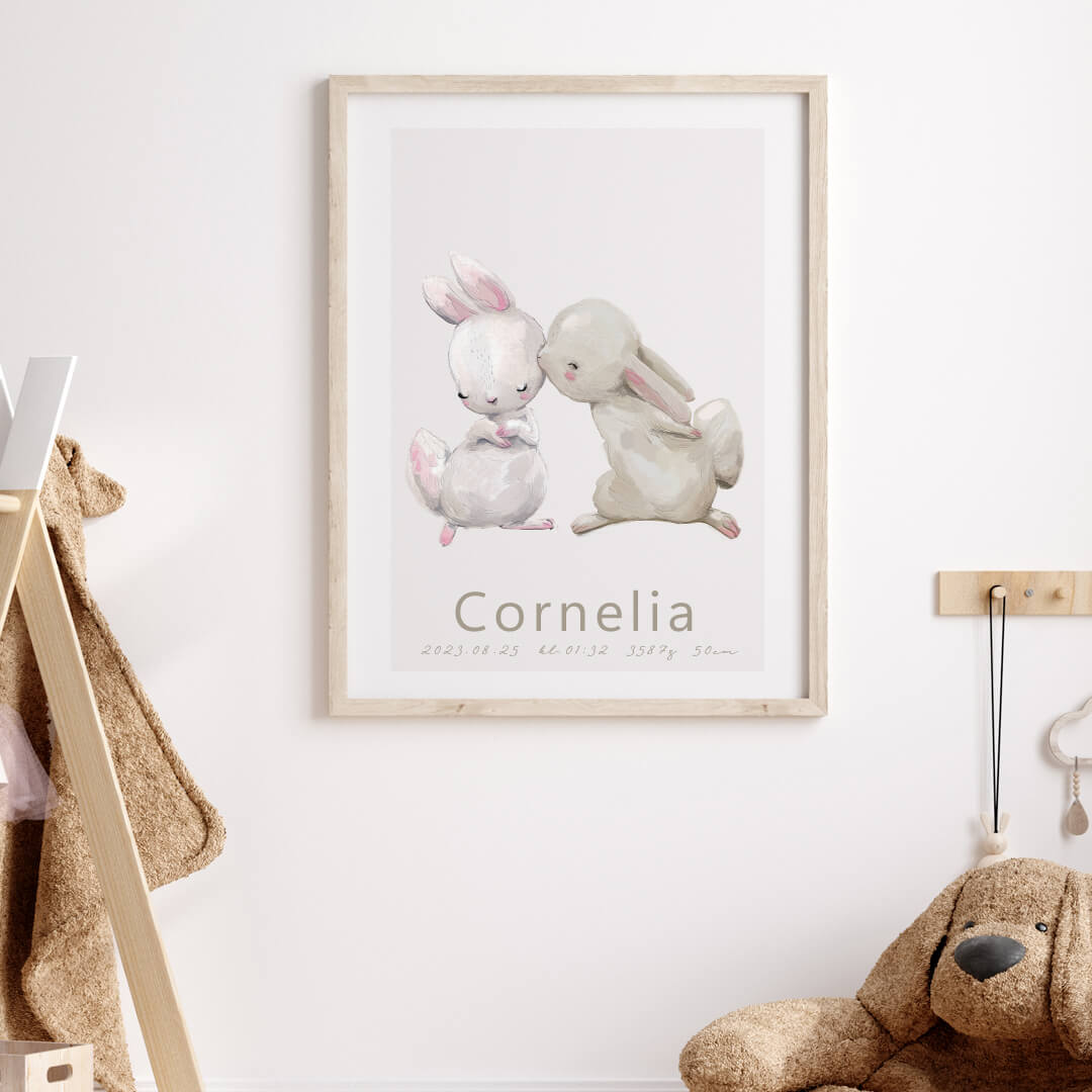 Namntavla rabbit love