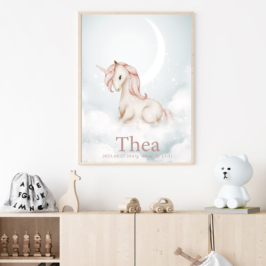 Namntavla Unicorn